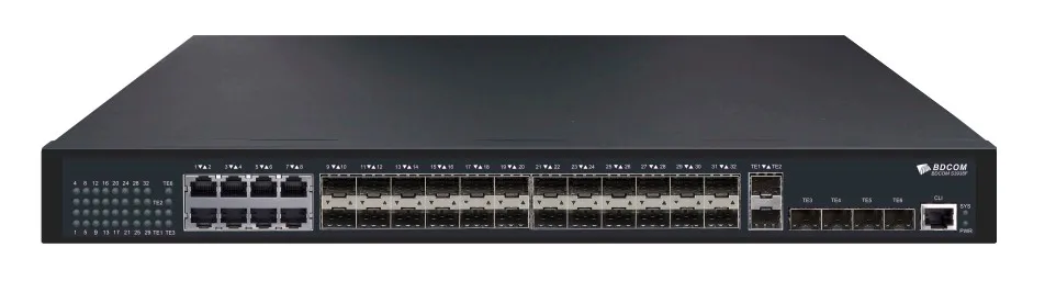 SWITCH BDCOM L3 8*1G 24*1G SFP 6*10G SFP+ (2DA FUENTE OPC)